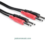 HOSA CPP-202 Dual 1/4" TS to Same Cable 2m