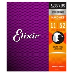 Elixer E11027 Acoustic Guitar Strings NANOWEB Coating
