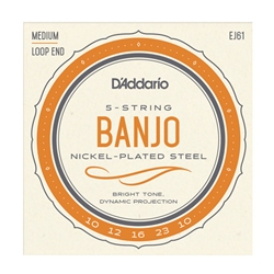 D'Addario EJ61 5-String Banjo Strings