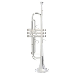 Bach BTR-411S BB Trumpet, Silver Plated, Intermediate