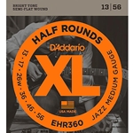 DADDARIO EHR360 Half Round Electric Guitar Strings, Jazz Medium, 13-56