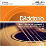 D'Addario EJ41 12-String Acoustic Guitar Strings