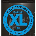 DADDARIO ETB92 Tapewound Bass Guitar Strings, Med, 50-105, Long Scale