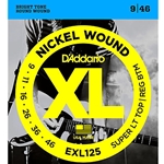 DADDARIO EXL125 Nickel Wound El Gtr Strings, Sup Lt Top/Reg Bottom, 9-46