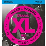 DADDARIO EXL170 Nickel Wound Bass Guitar Strings, Lt, 45-100, Long Scale