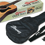 IBANEZ V50MJPNT Dreadnought Acoustic Guitar Quick Start Jampack