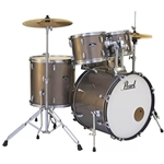 PEARL RS525SC/C707 Roadshow 5pc Drum Set w/Hdw & Cymbals, Bronze Met
