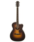 FENDER 0960291203 Paramount PM-3 Dlx Triple 0 Acou/El Guitar w/Case SB