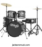 STAGG TIM120BBK Stag Drumset 5 pce 20" Bdrum Black