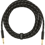 Fender Deluxe Instrument Cable Straight/Straight 15' Black Tweed
