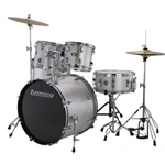 Ludwig Accent Drive 5pcDrum Set Silver