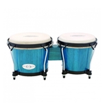 Toca 2100BB Wood Bongos, Bahama Blue