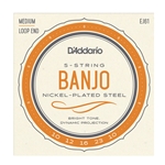 D'Addario EJ61 5-String Banjo Strings