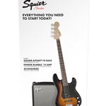 Squier PJ Bass Guitar Pack LRL 3TS
