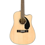 Fender CD-60SCE-12 12 String Acou/El Guitar, Natural