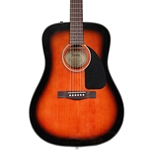 FENDER 0970110232 CD-60  Dreadnaught Guitar w/Hard Case, Sunburst