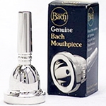 Bach Classic Large Shank Trombone Mouthpiece Silver Plated, 5G