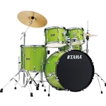 Tama Stagestar 5pc Drum Set w/Hardware, Lime Green Sparkle