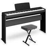 Yamaha P-143B Bundle, Includes Piano, 1-100B Stand, Onstage Bench