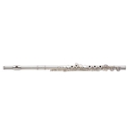 USED Yamaha YFL-461H C Flute, B Foot Solid Silver Head, Body, Offset G