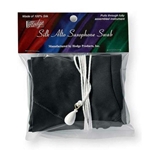 Hodge HASSBK Silk Alto Saxophone Swab, Black