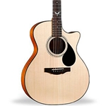 KEPMA FGA1-130A Fenix Grand Auditorium Cutaway Acoustic Electric Guitar, Natural, w/Bag