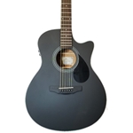 KEPMA GA3-130K-BK Grand Auditorium Cutaway Acou/El Guitar, BKM