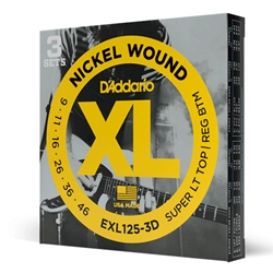D'Addario EXL125-3D Electric Guitar Strings