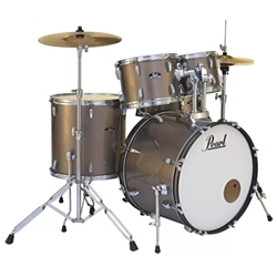 PEARL RS525SC/C707 Roadshow 5pc Drum Set w/Hdw & Cymbals, Bronze Met