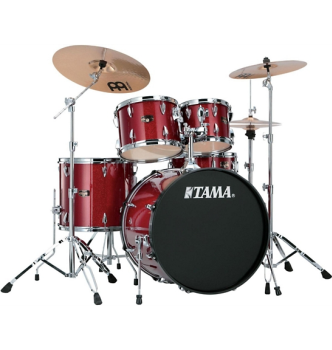 TAMA Imperialstar 5 Pc Drum Kit w/Hdw & Cymbals Candy Apple Mist