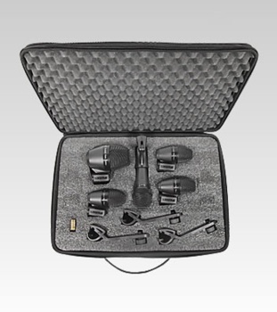SHURE PGADRUMKIT5 5 Piece Microphone Kit with Case and Cables
