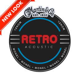 Martin MM12 Retro Acoustic Guitar Strings, Monel, Light