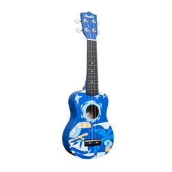 Amahi DDUK2 Soprano Ukulele, Bird Blue