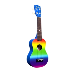 Amahi DDUK1 Soprano Ukulele, Rainbow Gradient