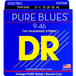 DR PHR9 Pure Blues Electric Guitar Strings, 9-42