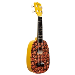 Amaahi DDUK16 Soprano Ukulele, Pineapple Design