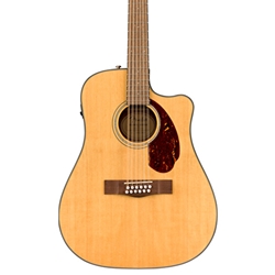 Fender CD-140SCE Dread 12 String Acou/El Guitar w.Case, Natural