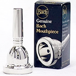 Bach Classic Large Shank Trombone Mouthpiece Silver Plated, 5G