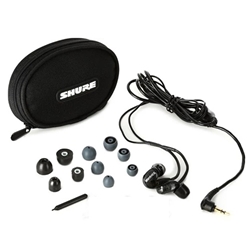 Shure SE215-Cl Sound Isolating Earphones, Black