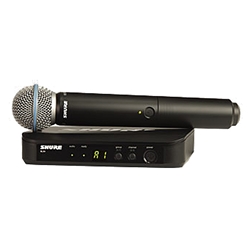 BLX Wireless Handheld Microphone System, PG58 Mic, J11 Frequency