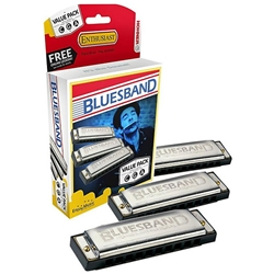 Hohner 3P1501BX Blues Band 3 Pack, Key of G, G, A