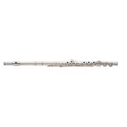 USED Yamaha YFL-461H C Flute, B Foot Solid Silver Head, Body, Offset G