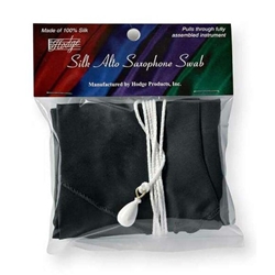 Hodge HASSBK Silk Alto Saxophone Swab, Black