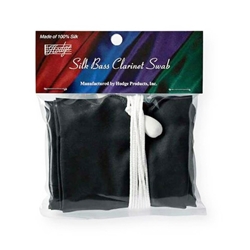 Hodge HBCLBBK Silk Bass Clarinet Swab, Black