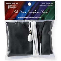 Hodge HTSSBK Silk Tenor Saxophone Swab, Black