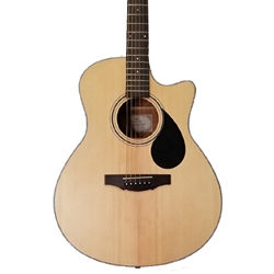 KEPMA GA3-130K-NM Grand Auditorium Cutaway Acoustic Electric Guitar, NM