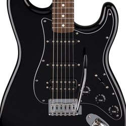 FENDER 0266441506 Standard Stratocaster Electric Guitar, HSS, BPG, Black